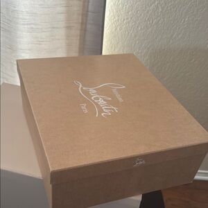 Christian Louboutin Tan Shoe Box. New